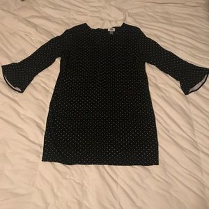 Black and white polka dot dress